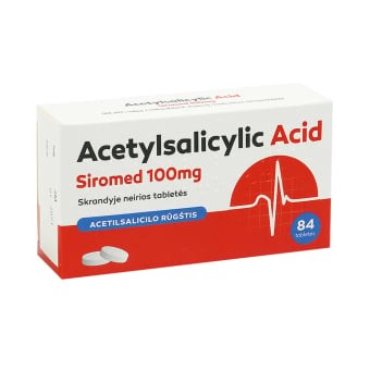 Acetylsalicylic Acid Siromed 100 mg pakuotė