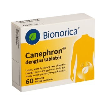 Canephron 18 mg/18 mg/18 mg pakuotė
