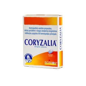 CORYZALIA 0,333 mg/0,333 mg/0,333 mg/0,333 mg/0,333 mg/0,333 mg pakuotė