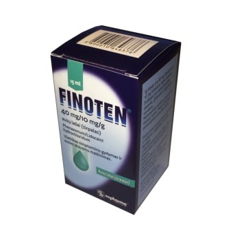Finoten 40 mg/10 mg/g pakuotė