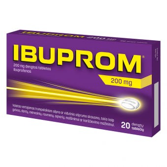 IBUPROM 200 mg pakuotė