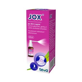 Jox 85 mg/1 mg/ml pakuotė