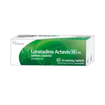 Loratadine Accord 10 mg pakuotė