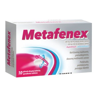 Metafenex 500 mg/200 mg pakuotė