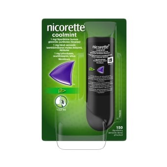 nicorette coolmint 1 mg/išpurškime pakuotė