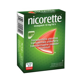 nicorette invisipatch 10 mg/16 h pakuotė