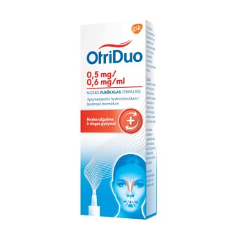 OtriDuo 0,5 mg/0,6 mg/ml pakuotė