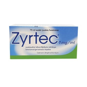 Zyrtec 1 mg/ml pakuotė