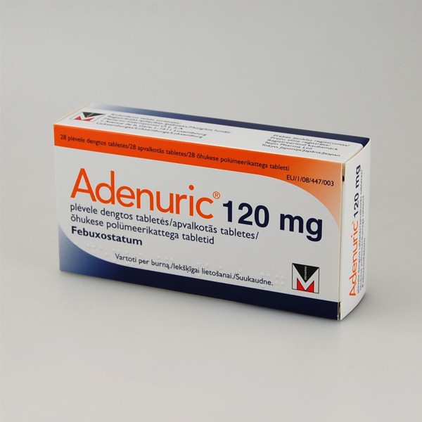 Adenuric 120 mg pakuotė