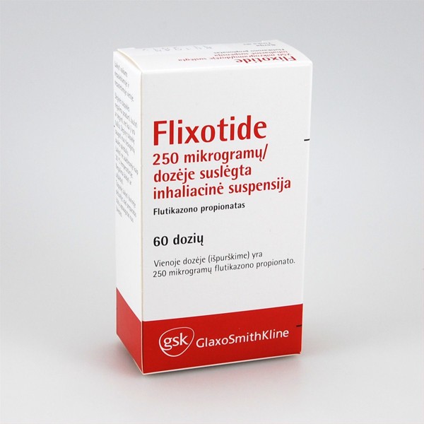 Flixotide 250 µg/dozėje