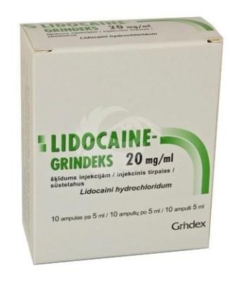 LIDOCAINE-GRINDEKS 20 mg/ml
