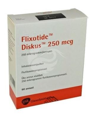 Flixotide Diskus 250 µg/dozėje