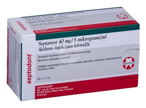 Septanest 40 mg/5 µg/ml