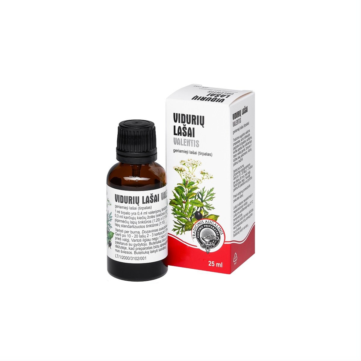 VIDURIŲ LAŠAI VALENTIS 0,4 ml/0,3 ml/0,2 ml/0,1 ml/ml