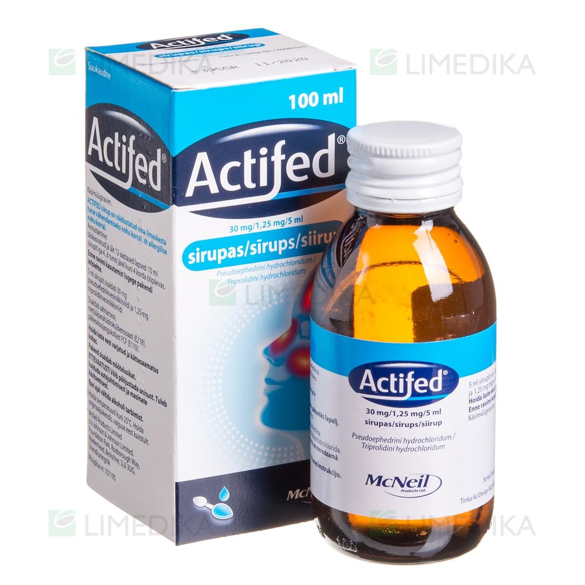 Actifed 30 mg/1,25 mg/5 ml