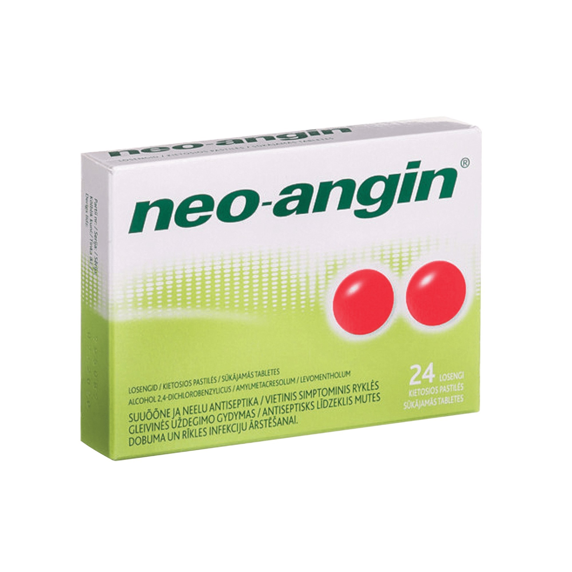 neo-angin 1,2 mg/0,6 mg/5,9 mg