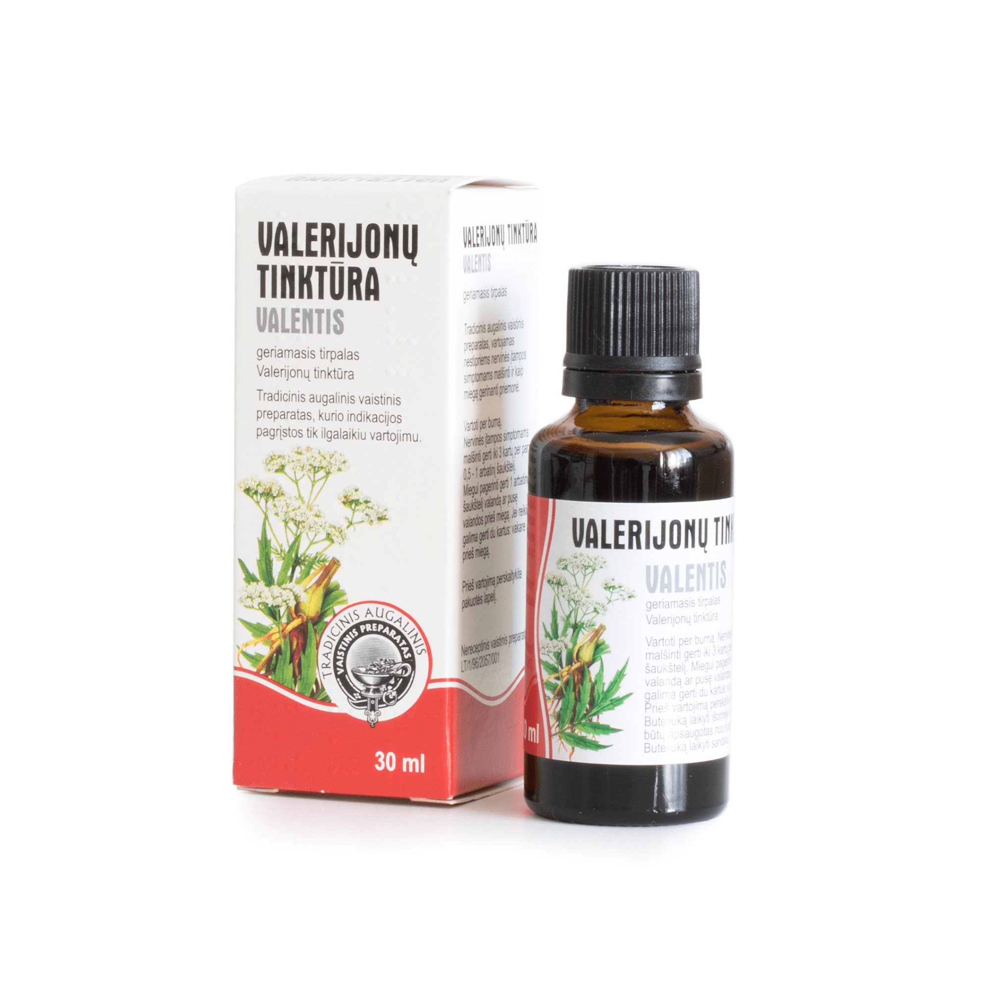 VALERIJONŲ TINKTŪRA VALENTIS 1 ml/ml