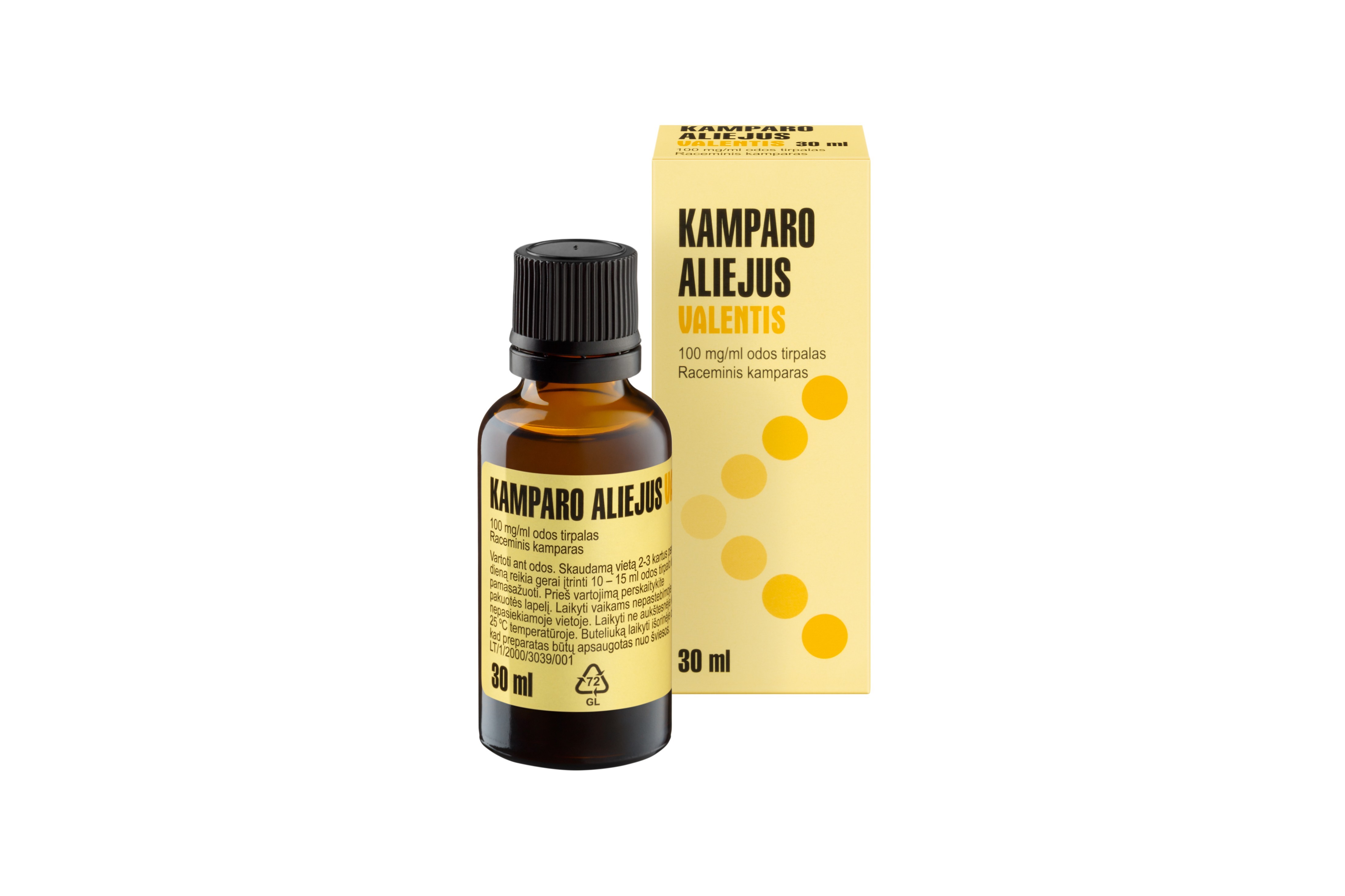Kamparo aliejus Valentis 100 mg/ml