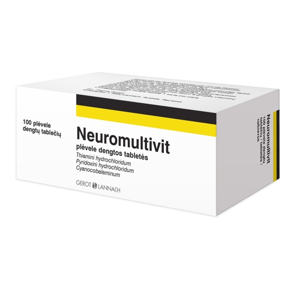 Neuromultivit 100 mg/200 mg/0,2 mg