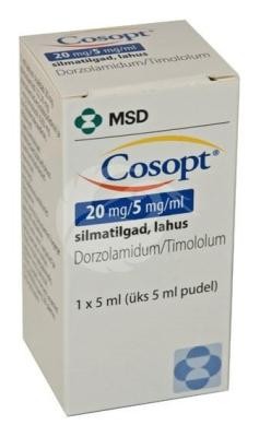 Cosopt 20 mg/5 mg/ml