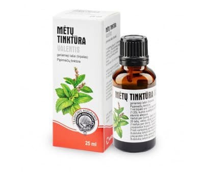 MĖTŲ TINKTŪRA VALENTIS 1 ml/ml