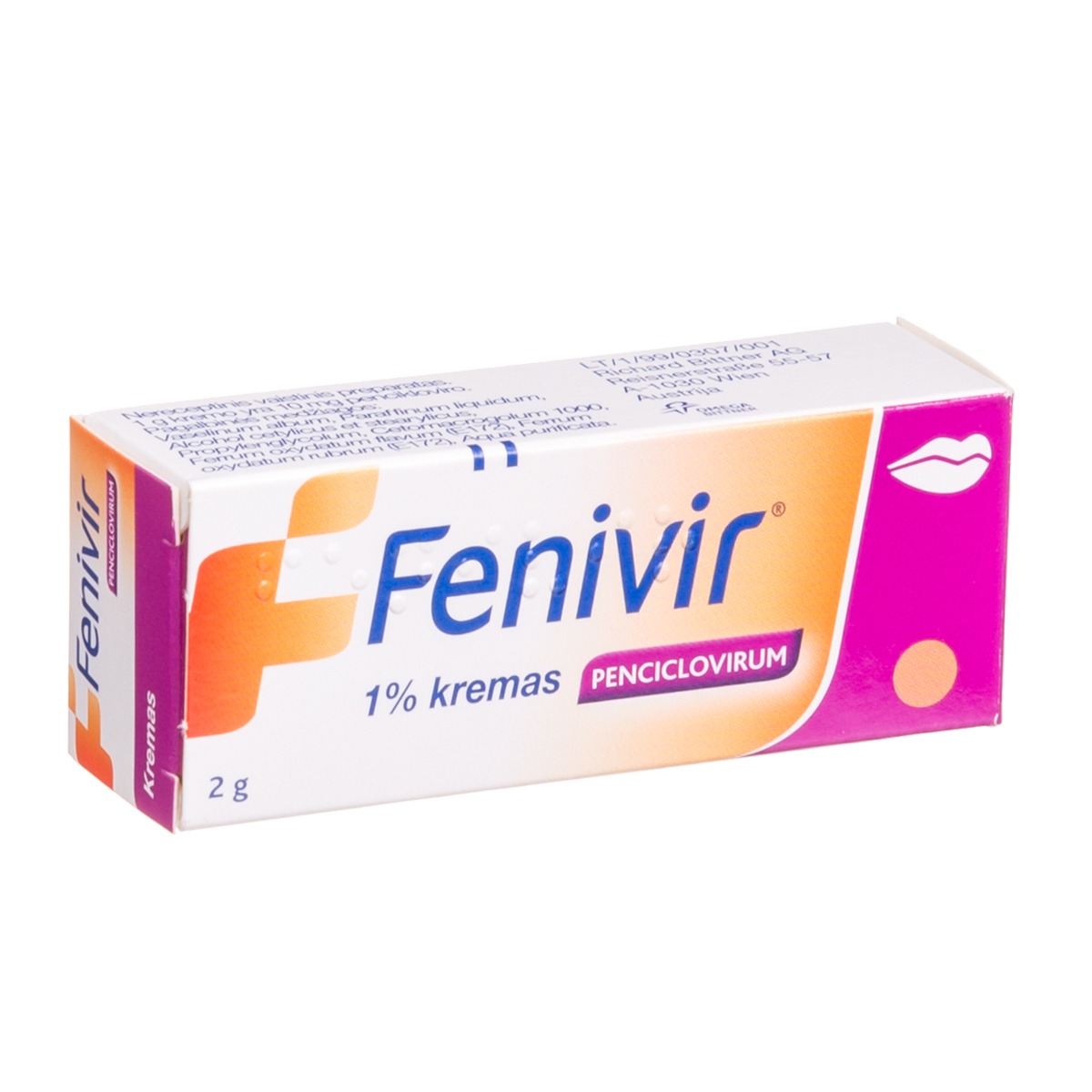 Fenivir 10 mg/g pakuotė