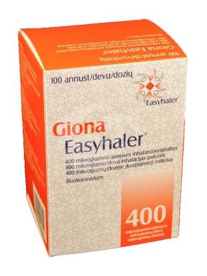 Giona Easyhaler 400 µg/dozėje