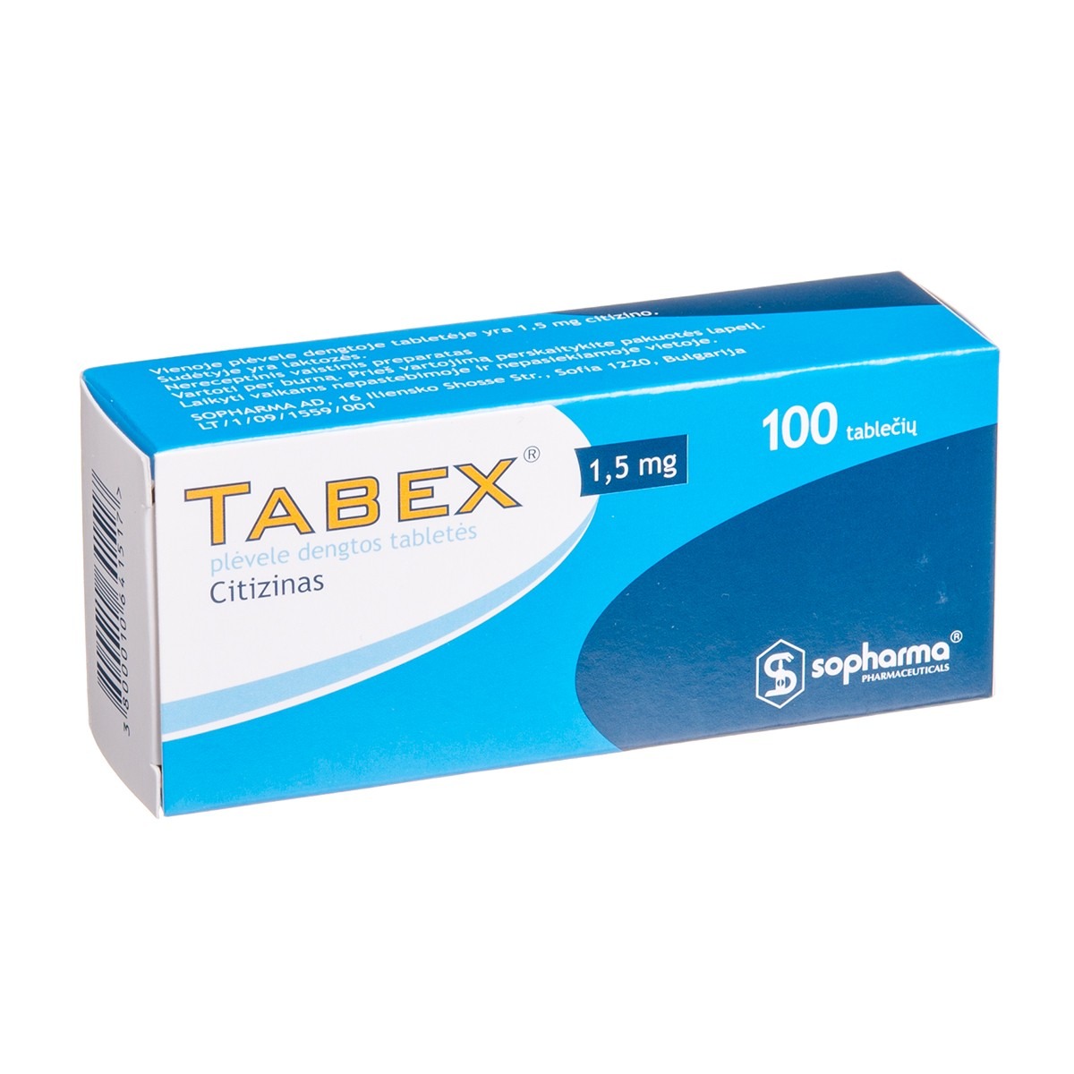 Tabex 1,5 mg