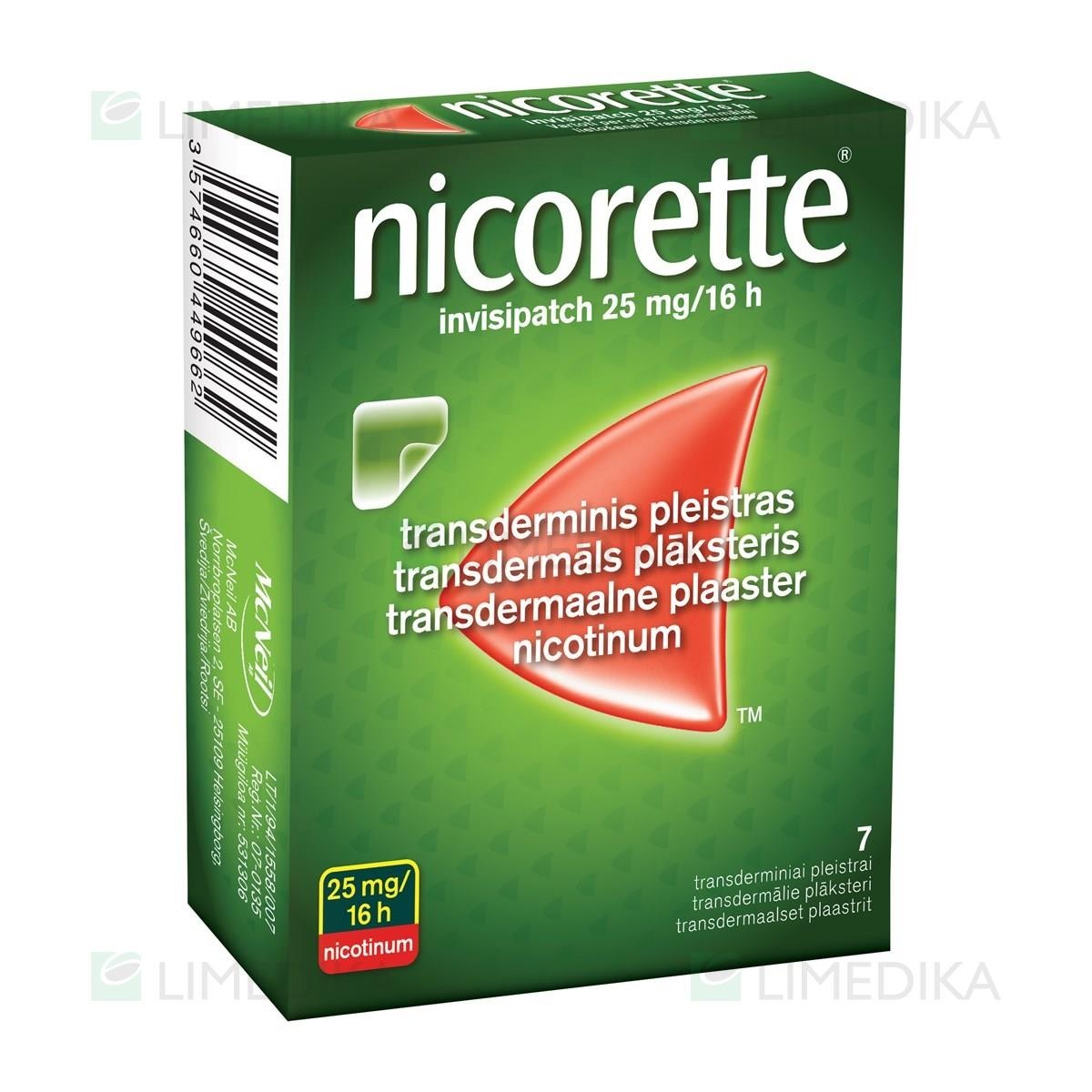 nicorette invisipatch 25 mg/16 h