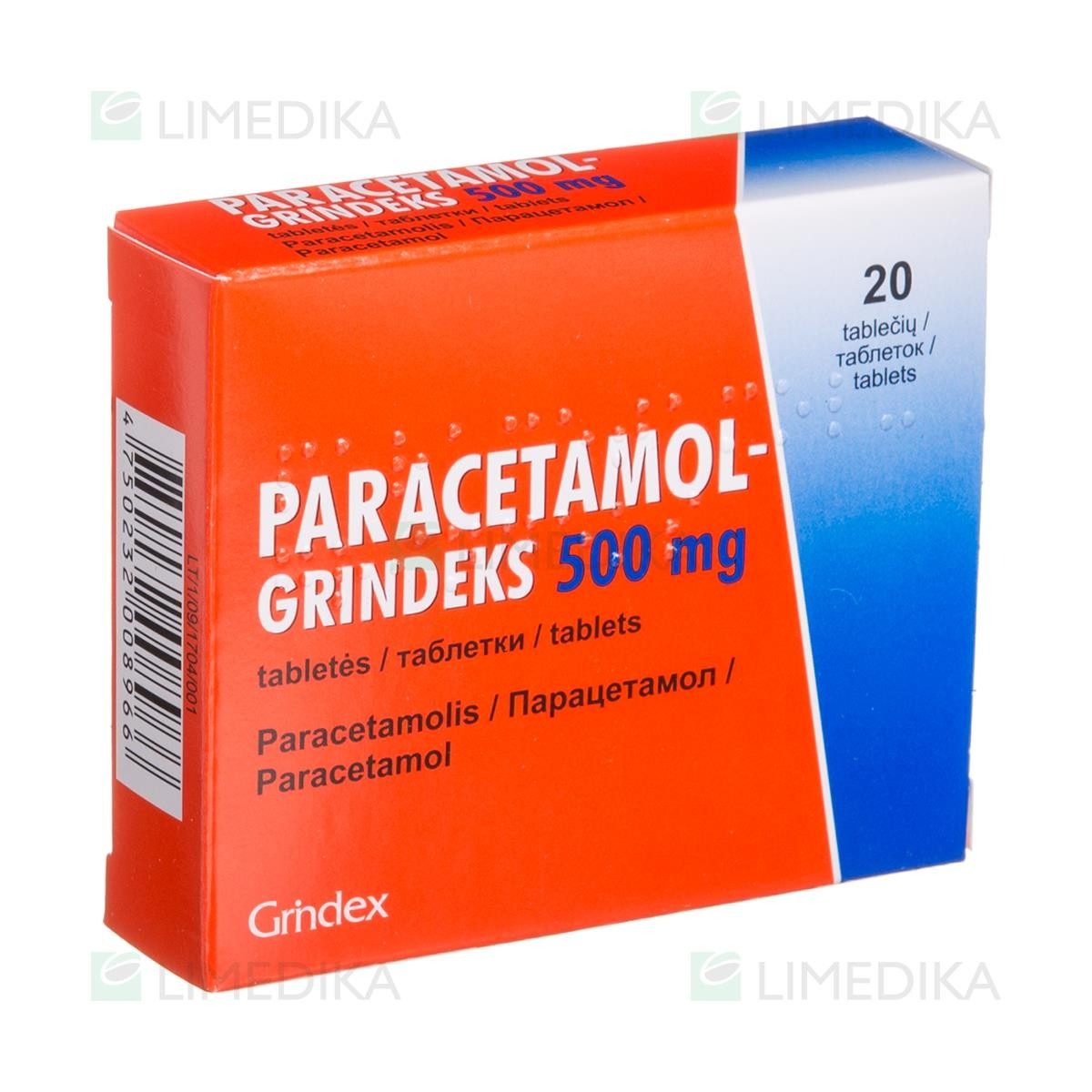 PARACETAMOL-GRINDEKS 500 mg