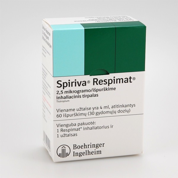 Spiriva Respimat 2,5 µg/išpurškime