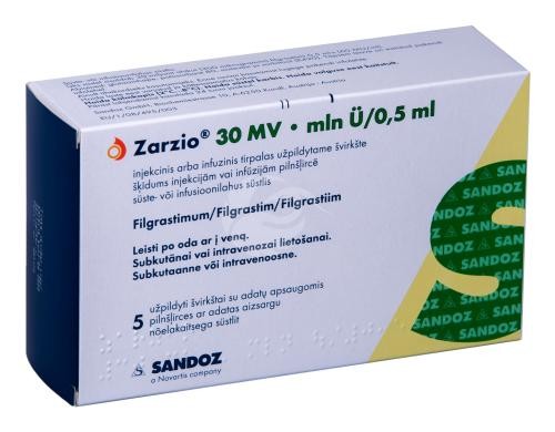 Zarzio 30 mln. V/0,5 ml