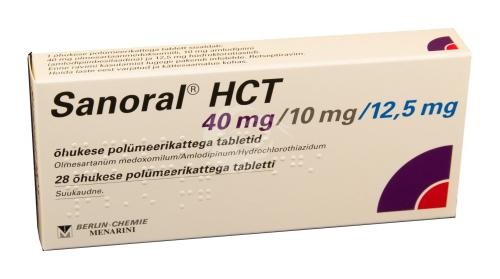 Sanoral HCT 40 mg/5 mg/12,5 mg