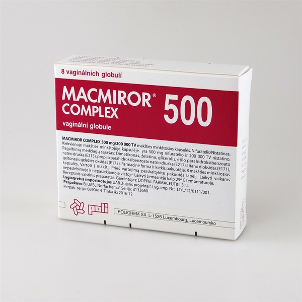 MACMIROR COMPLEX 500 mg/200000 TV