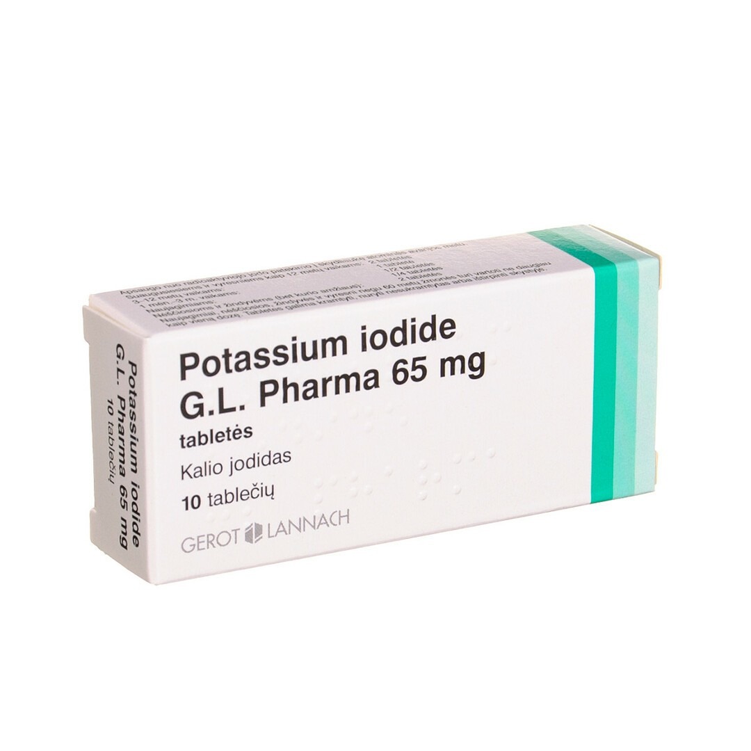 Potassium iodide G.L. Pharma 65 mg