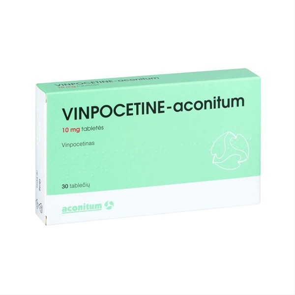 VINPOCETINE-aconitum 10 mg