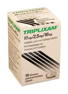 TRIPLIXAM 10 mg/2,5 mg/5 mg