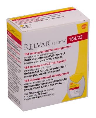 Relvar Ellipta 184 µg/22 µg