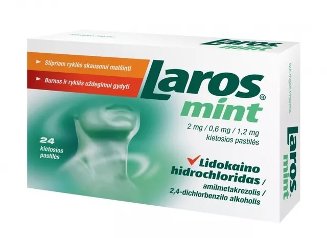 Laros mint 2 mg/0,6 mg/1,2 mg