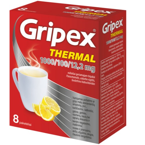 Gripex Thermal 1000 mg/100 mg/12,2 mg