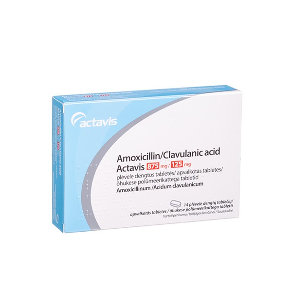Amoxicillin/Clavulanic acid Actavis 875 mg/125 mg
