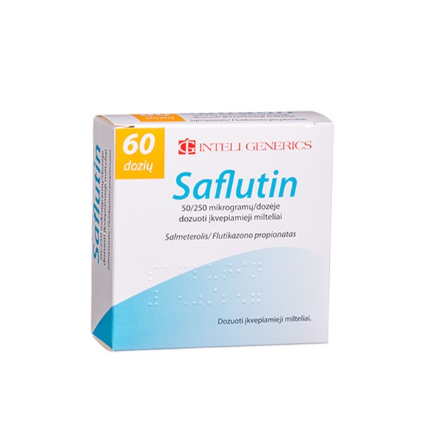 Saflutin 50 µg/250 µg/dozėje
