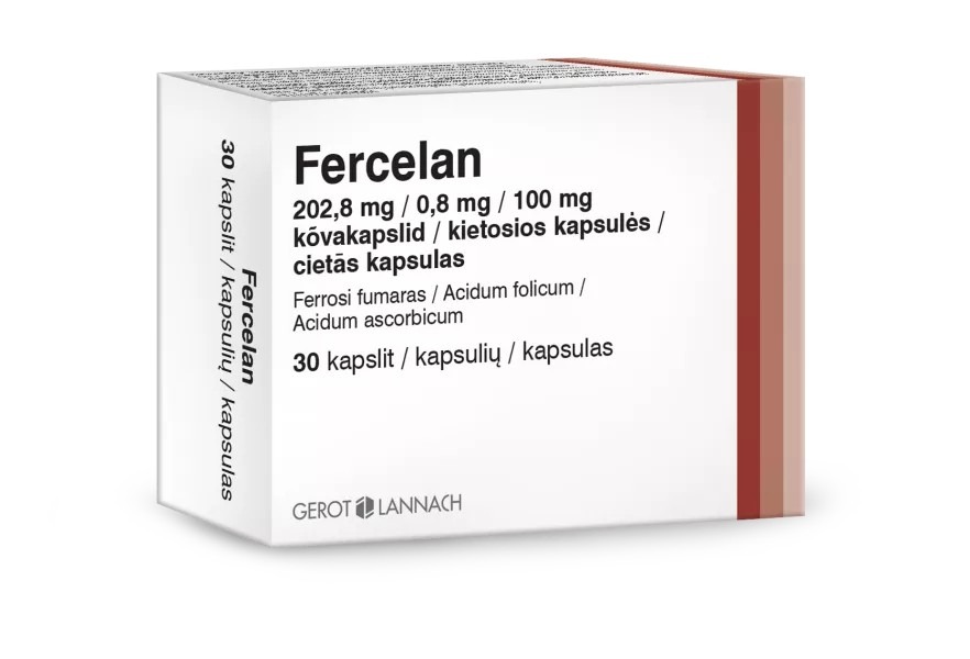 Fercelan 202,8 mg/0,8 mg/100 mg