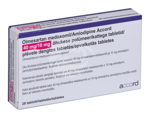 Olmesartan medoxomil/Amlodipine Accord 40 mg/10 mg