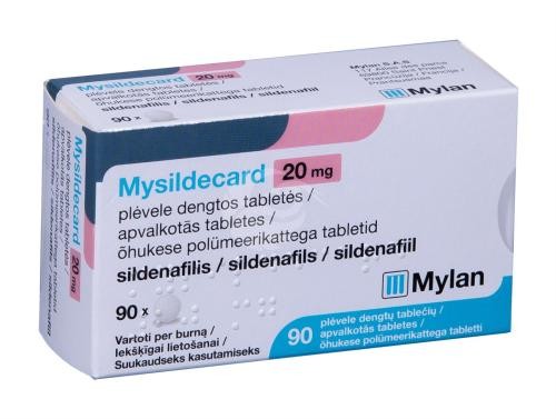 Mysildecard 20 mg