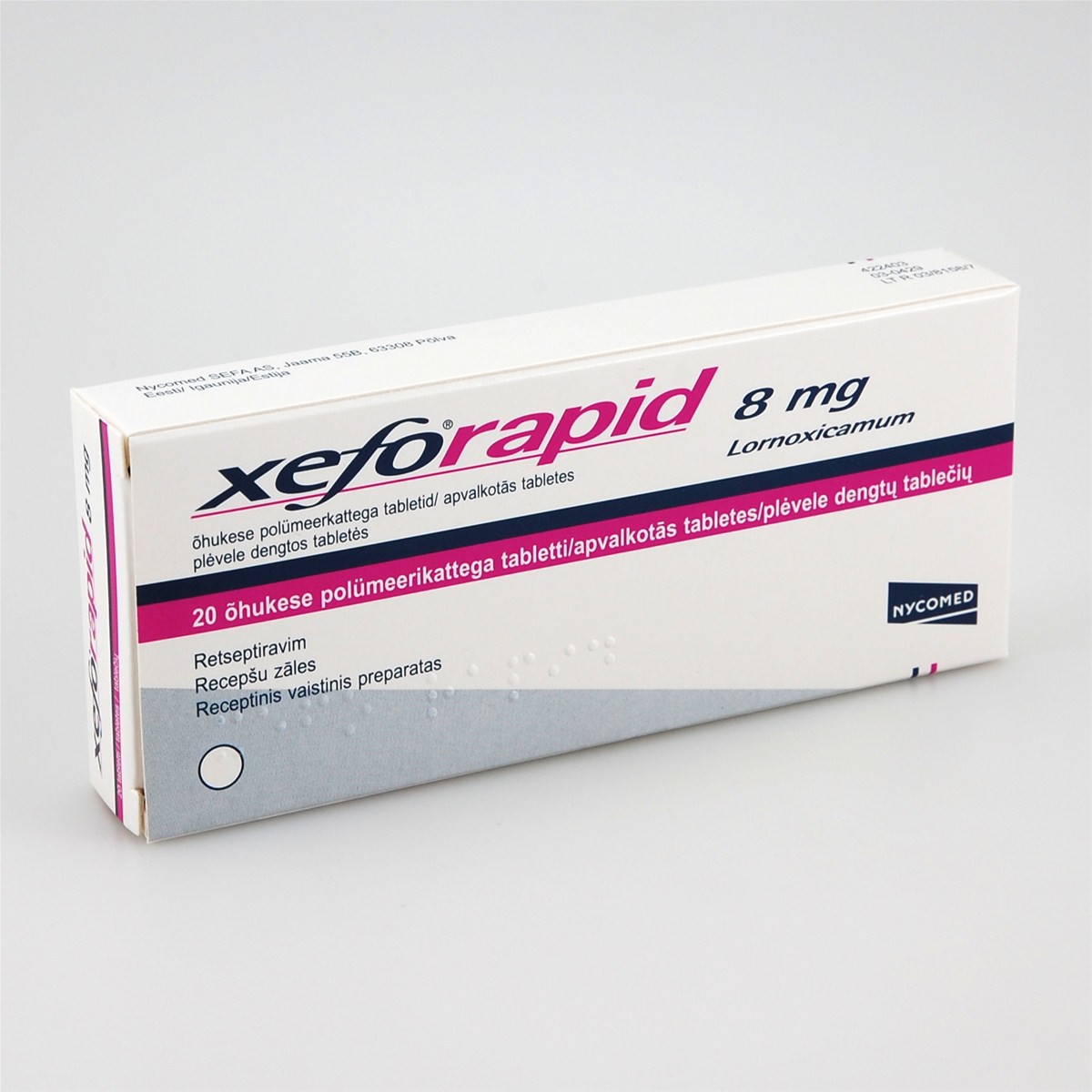 xefo rapid 8 mg
