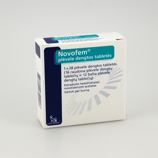 Novofem 1 mg + 1 mg/1 mg