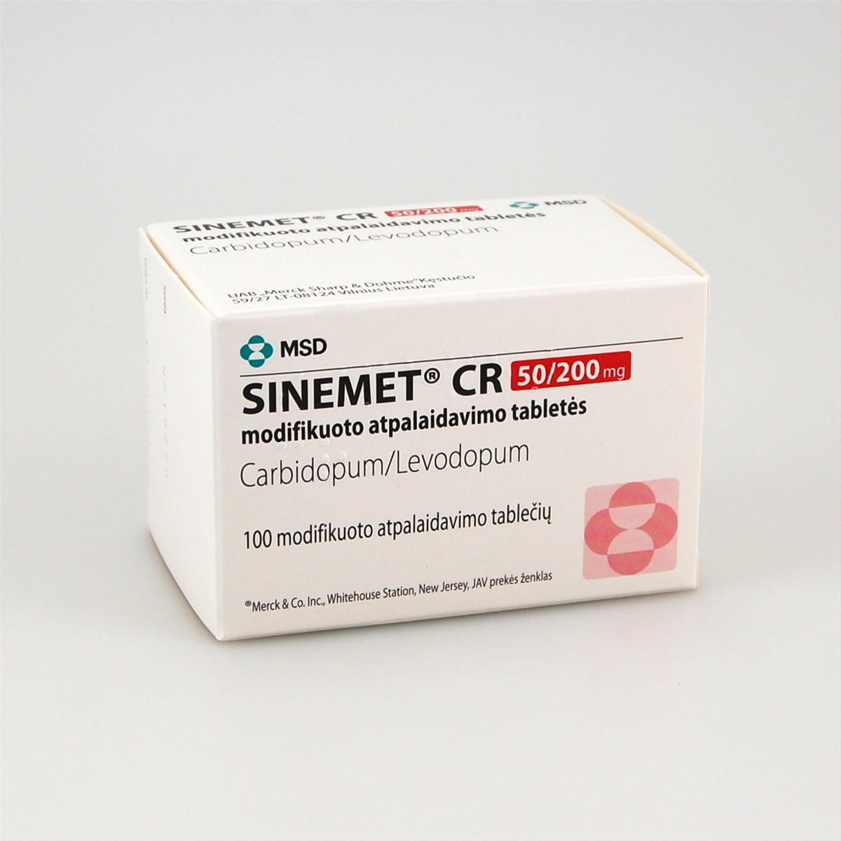 SINEMET CR 50 mg/200 mg