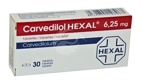 CARVEDILOL HEXAL 6,25 mg
