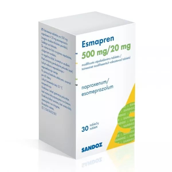 Esmapren 500 mg/20 mg
